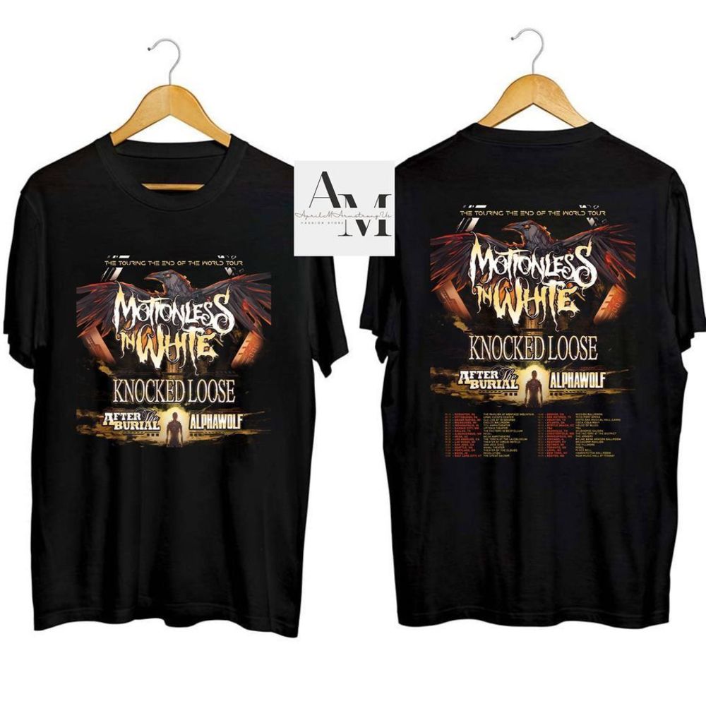Motionless In White The Touring The End Of The World Tour Shirt 2 Sided